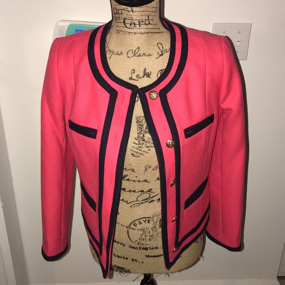 J. Crew wool fuchsia blazer - Picture 3 of 4